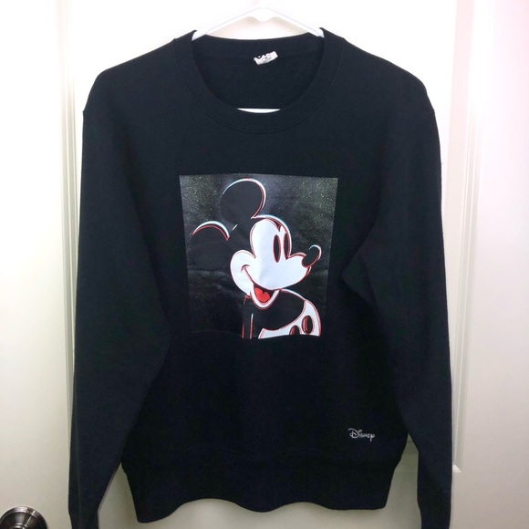 Walt Disney Black Sweatshirt Classic Mickie Mouse XS - Picture 11 of 11